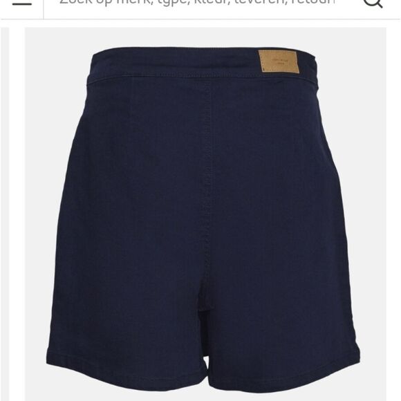 Vero Moda We Do Denim Wild Millie Skort In Navy Blue Blazer Detail Size L NWT - Picture 3 of 5